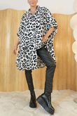 Leopard Shirt Tunic Mono /10=